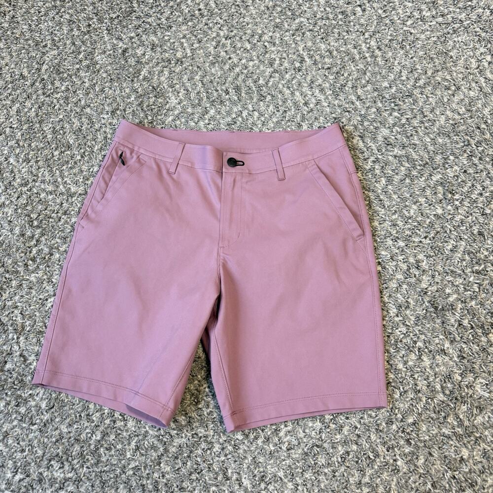 Public Rec Workday Shorts Mens 30 Pink Performance Tech Casual Chino Stretch